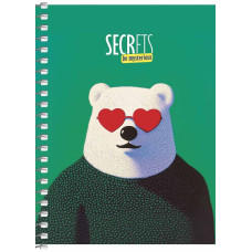 Блокнот "Student" обкл.,сп. /A6-SC-080-6144K/ # білий блок, картон, УФ-лак, 60г/м2 (8/192)
