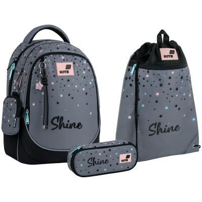 Набір "Kite" /SET_K26-700M-2/  рюкзак + пенал + сумка для взуття 700 Shine (1/6)