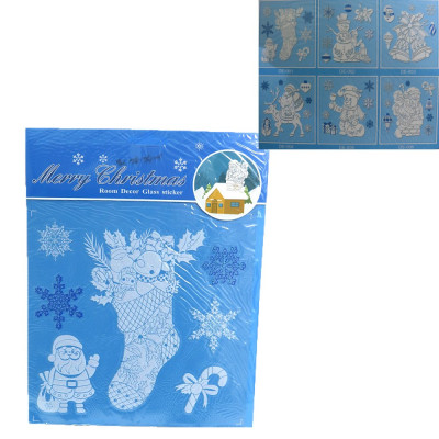 Наклейки для вікон "JO" /DSCN0681/ "Новий рік" 22*27см (1/12)