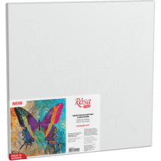Картина на картоні з контуром "ROSA START" 30*30 „Butterfly 2“ БЕЗ ФАРБ /GPA284323/595/ 