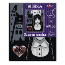 Алмазна мозаїка "SANTI" /955322/ "Wednesday. Secrets of Nevermore", 40*50 см