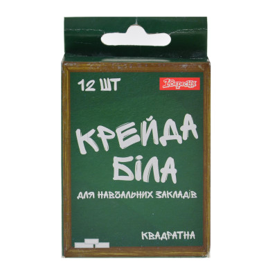 Крейда біла "1В" /400062/ 12 шт. квадратна (96)
