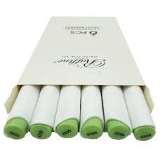 Скетч Маркер двосторонній "Raffine" /7800-6CB/ (G523)  Milk Green  (6)