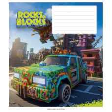 Зошит уч. "Star" 24арк.== /3280L/ "Rocks&Blocks" ВД-лак (хлопчик) (25/200)