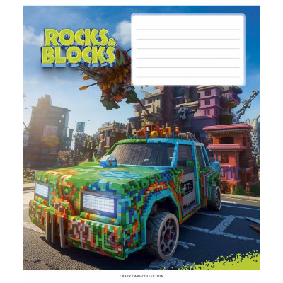 Зошит уч. "Star" 24арк.== /3280L/ "Rocks&Blocks" ВД-лак (хлопчик) (25/200)