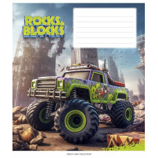 Зошит уч. "Star" 24арк.== /3280L/ "Rocks&Blocks" ВД-лак (хлопчик) (25/200)