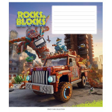 Зошит уч. "Star" 24арк.== /3280L/ "Rocks&Blocks" ВД-лак (хлопчик) (25/200)