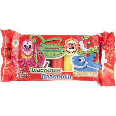 Пластилін "Koh-i-Noor" 5кол. 100г П/Е уп. (30)
