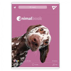 Зошит А4/48 # скоба "YES" /682002/ "Animalbook" гібрид  (3/60)