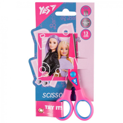 Ножиці "Yes" 13см /480438/ "Barbie"  з принтом на лезі (1/12/360)