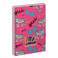 Блокнот А6/64 # "YES" /151621/ 7БЦ "Wild Animals Neon" подвійна спіраль, неон+лам.софт-тач (3/60)