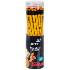 Олівець графітний "Kite" /GF26-046/ з гумкою тригранний Garfield Retro/Classic (36/432)