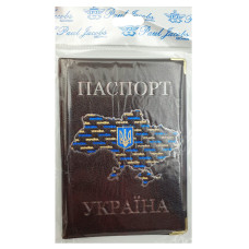 Обкладинка Паспорт "TASCOM" /131-Па/ "Карта" шкірзам (10)