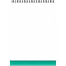 Блокнот A6/40 "4PROFI" /903399/ ## "Color office" green, зверху спіраль, кол.вн.блок, гл/лам, 70г.