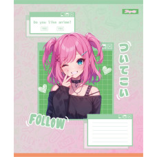 Зошит уч. "1B" 12арк.== /768120/ "Follow Anime" (25/500)