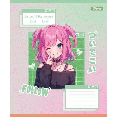 Зошит уч. "1B" 12арк.== /768120/ "Follow Anime" (25/500)