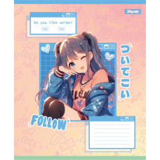 Зошит уч. "1B" 12арк.== /768120/ "Follow Anime" (25/500)