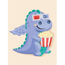 Картина за номерами "Brushme" /KBS0115/ "Фільм для дракона" 30*40см