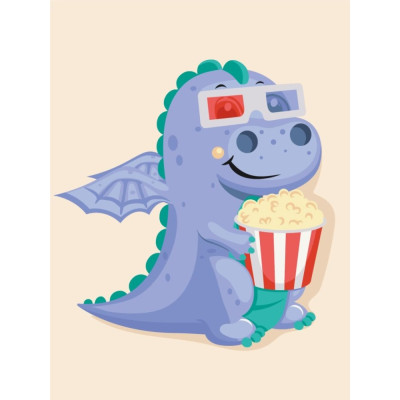 Картина за номерами "Brushme" /KBS0115/ "Фільм для дракона" 30*40см