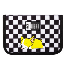 Пенал "ST.RIGHT" /PC03/ 1 відд, 2 відвороти, STRIGHT SLEEPY CORG 664380, 20,5*14*3,5 см