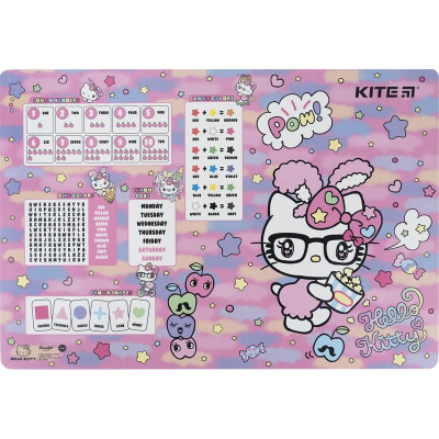 Підкладка настільна "Kite" /HK23-207-1/ 42,5x29см, PP "Hello Kitty" (1/10/200)