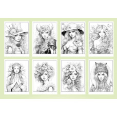 Розмальовка А4/8арк. "ASH" 210х297 мм, Скоба, 120г/м2 диз.23196 (20)