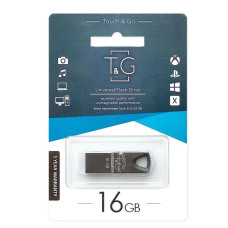 Флеш пам'ять "T&G" 16GB металева серія 117 чорна