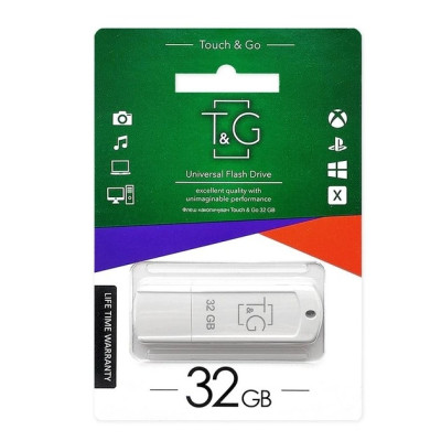 Флеш пам'ять "T&G" 32GB Classic серiя 011 біла
