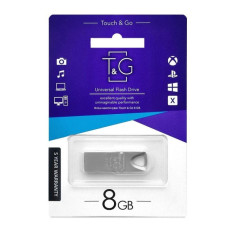 Флеш пам'ять "T&G" 8GB металева серія 117 срібло