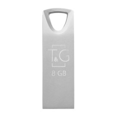 Флеш пам'ять "T&G" 8GB металева серія 117 срібло