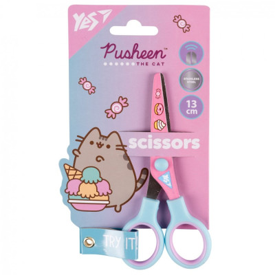 Ножиці "Yes" 13см /480437/ "Pusheen"  з принтом на лезі (1/12/360)