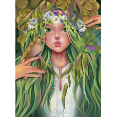 Алмазна мозаїка "Go to art" /177073/ "Лісова красуня" 20*30см на підрамнику