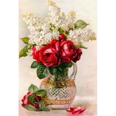 Алмазна мозаїка "Go to art" /178801/ "Ніжність та пристрасть" 20*30см на підрамнику