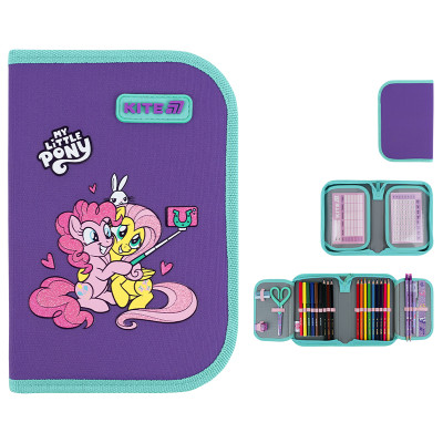 Пенал "Kite" /LP26-622H/ 1 від., 2 відв., з наповненням 622H My Little Pony (1/42)