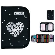 Пенал "Kite" /K26-622H-5/ 1 від., 2 відв., з наповненням 622H Black&Silver (1/42) Пенал "Kite" /K26-622H-5/ 1 від., 2 відв., з наповненням 622H Black&Silver (1/42)