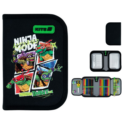 Пенал "Kite" /NT26-622H/ 1 від., 2 відв., з наповненням 622H Tales of the TMNT (1/42)