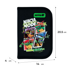 Пенал "Kite" /NT26-622H/ 1 від., 2 відв., з наповненням 622H Tales of the TMNT (1/42)