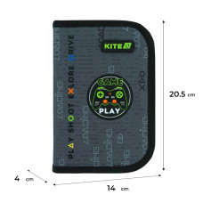 Пенал "Kite" /K26-622H-2/ 1 від., 2 відв., з наповненням 622H Good Game (1/42)