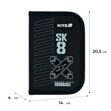 Пенал "Kite" /K26-622H-4/ 1 від., 2 відв., з наповненням 622H Skate (1/42)