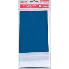 Заготовка для листівок "SANTI" /952288/ 10*20 см 5шт.,темно-син.,230г/м2 (1/100)