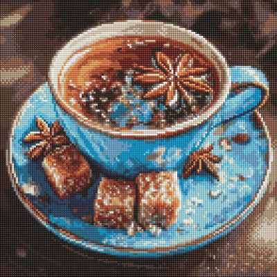 Алмазна мозаїка "Ідейка" /AMO20103/ "Чай з анісом" 40*40см