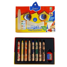 Олівці кольорові акварельні "Marco Chubby color" 8 кол. /1800-8СВ/ Jumbo (1/10/40)