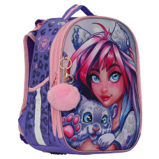 Ранець-рюкзак "CLASS" /2406C/ SchoolCase Mini 2 відд., 35х27х16см, "Cute pet" (1/4)