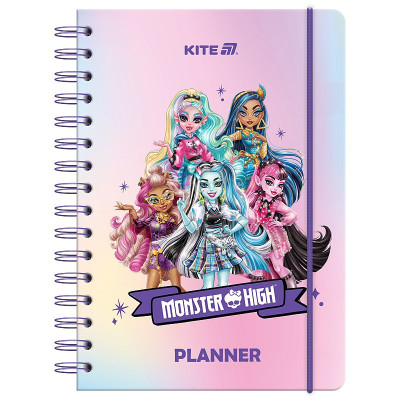 Щоденник-планувальник шкільний "Kite" /MH25-438/ тверда обкл., Monster High (1/10)