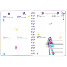 Щоденник-планувальник шкільний "Kite" /MH25-438/ тверда обкл., Monster High (1/10)