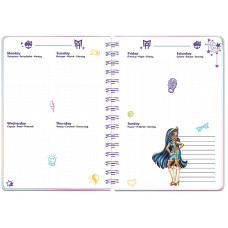 Щоденник-планувальник шкільний "Kite" /MH25-438/ тверда обкл., Monster High (1/10)