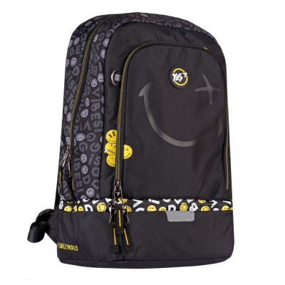 Рюкзак "YES" /552274/ TS-79  "Smiley World.Black&Yellow", чорний (1/10)