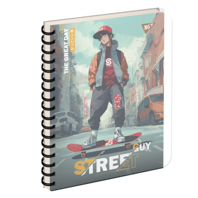 Блокнот "YES" А5/144  4в1 /681960/ "Street guy", пластик обкл., з розділ. (3/30)