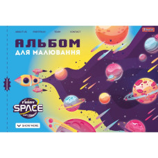 Альбом для малювання А4/12арк. "1В" /130488/ (100г/м2) скоба, з перфорацією (12/192)