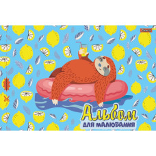 Альбом для малювання А4/28арк. "1В" /130493/ (100г/м2) скоба, з перфорацією (6/84)